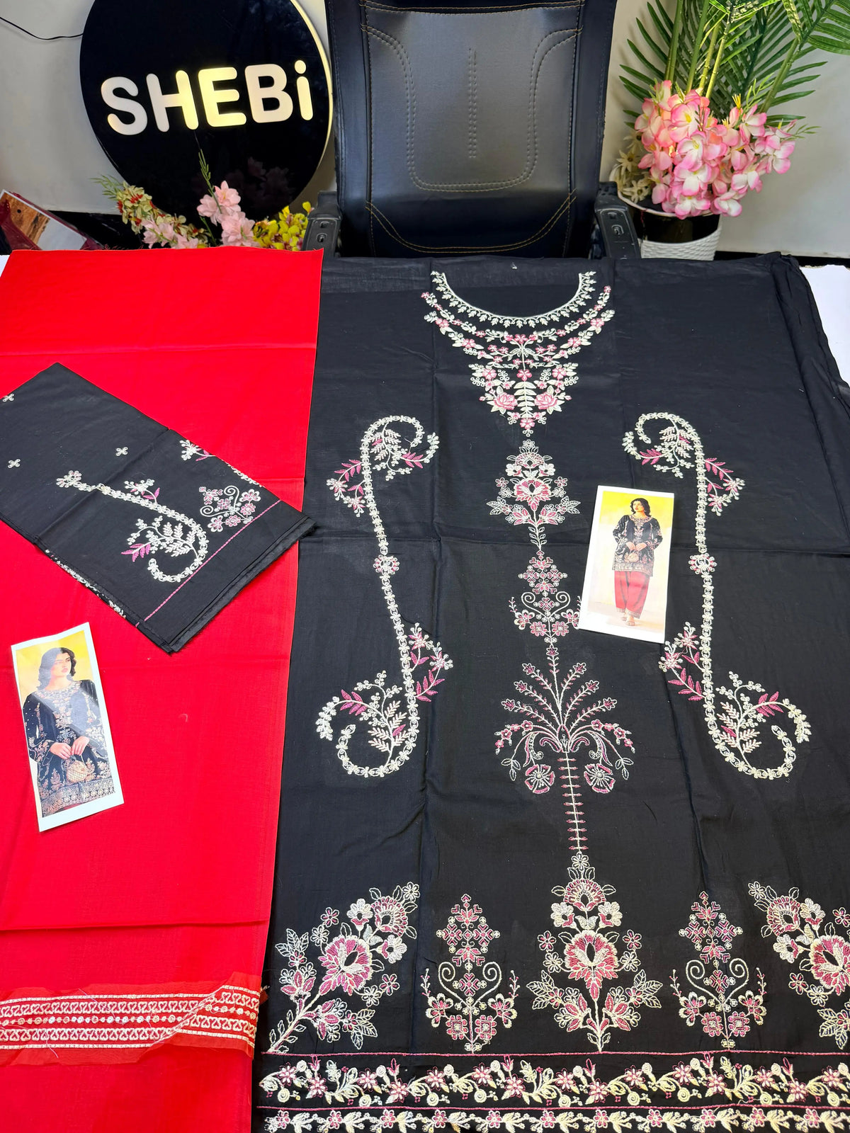 Black Ethnic 2-piece lawn|25