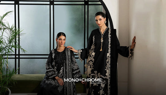 Luxury Pakistani festive chiffon suit by Kaneez Official