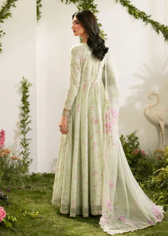Iznik Green 3Pc Lawn Dress|E38