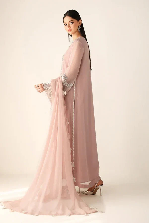 Baroque Luxury Chiffon Embroidered Suit 3 colours|E79