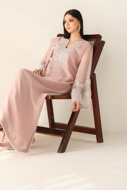 Baroque Luxury Chiffon Embroidered Suit 3 colours|E79