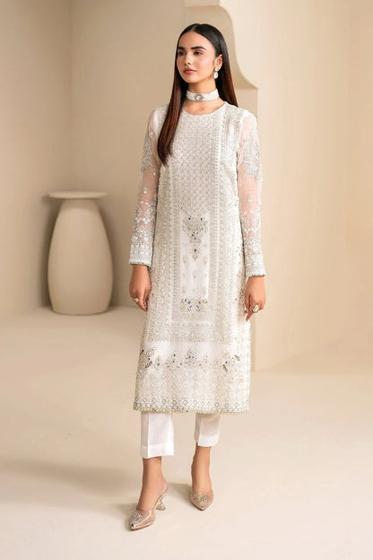 Baroque embroidered chiffon unstitched three-piece suit|E88