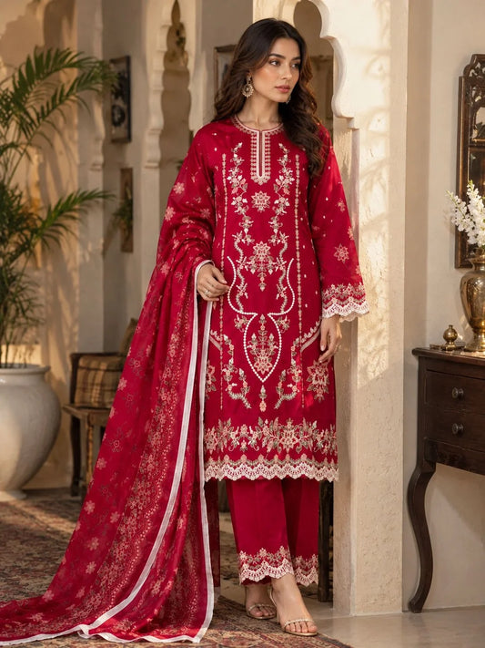 3-piece chiffon kurta |E 26