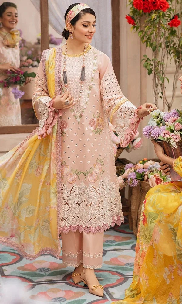 Mushq 3-piece embroidered lawn|E73