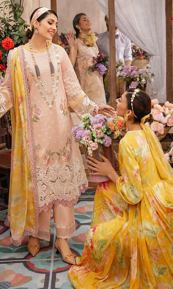 Mushq 3-piece embroidered lawn|E73
