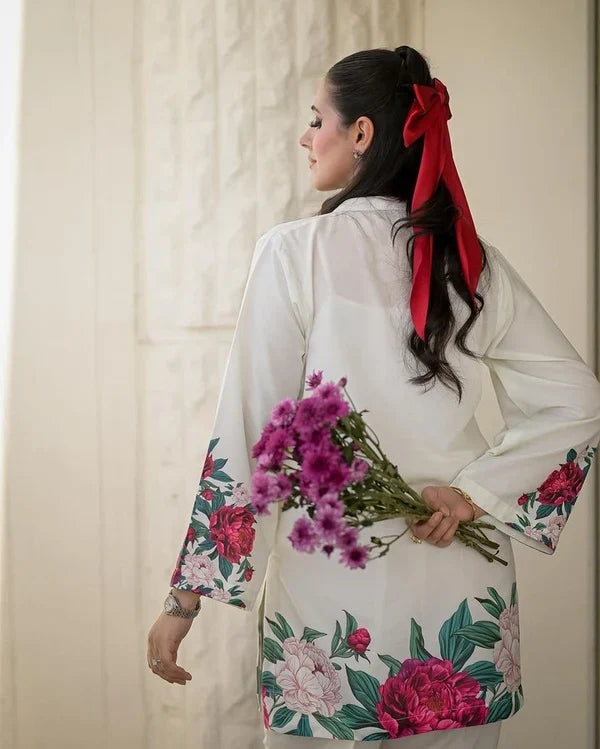 2 PC Printed White|E69