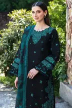 Farasha embroidered suit|E54