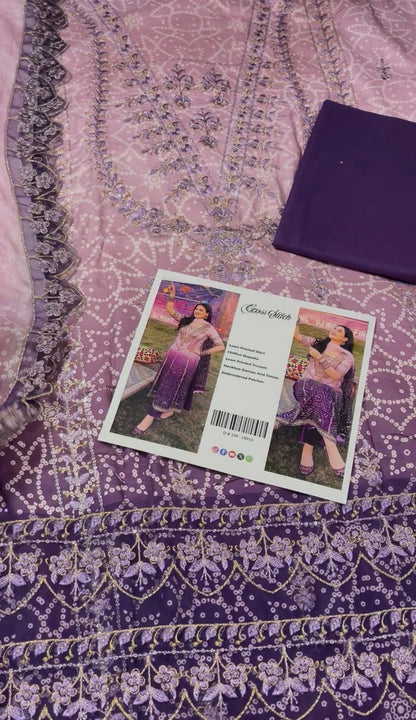Ombre Chunri Suit|E34