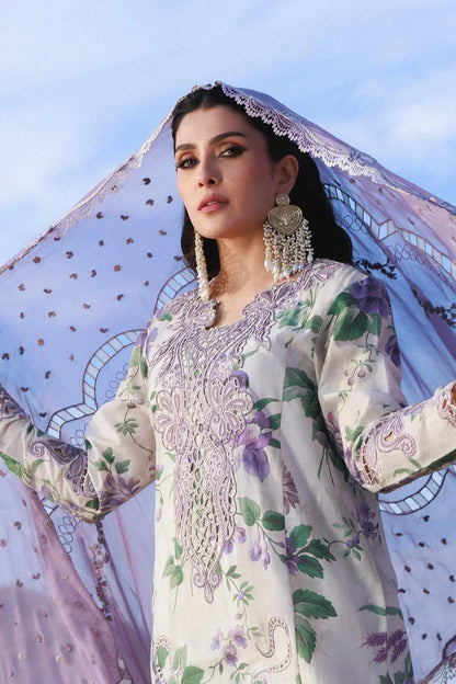 Nureh Lawn Embroidered & Printed 3 Piece