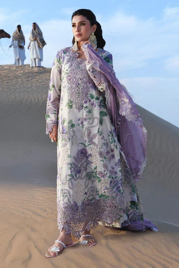 Nureh Lawn Embroidered & Printed 3 Piece