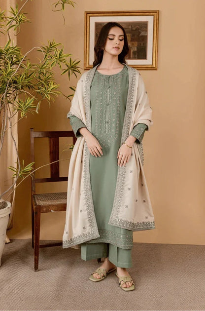 premium 3-piece embroidered suit|E74