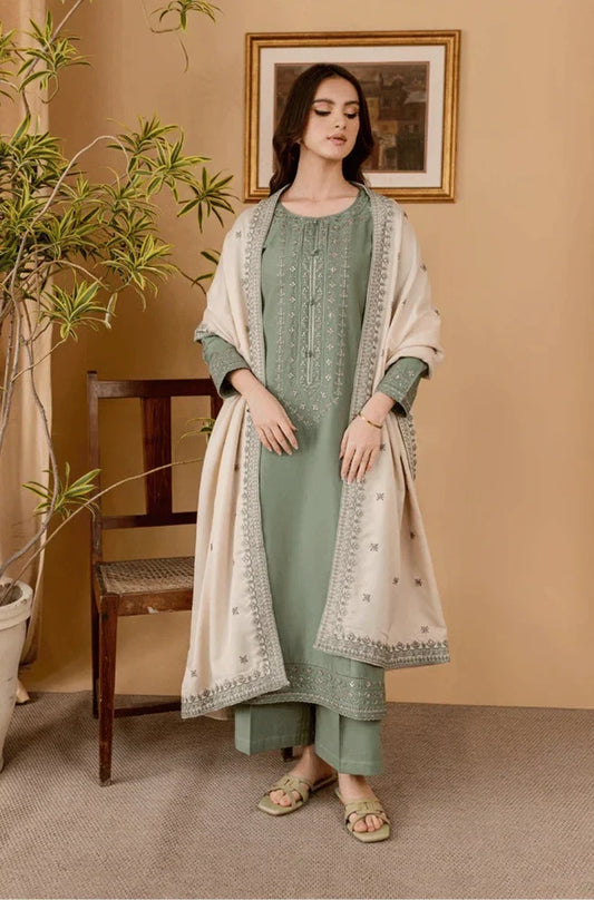 premium 3-piece embroidered suit|E74