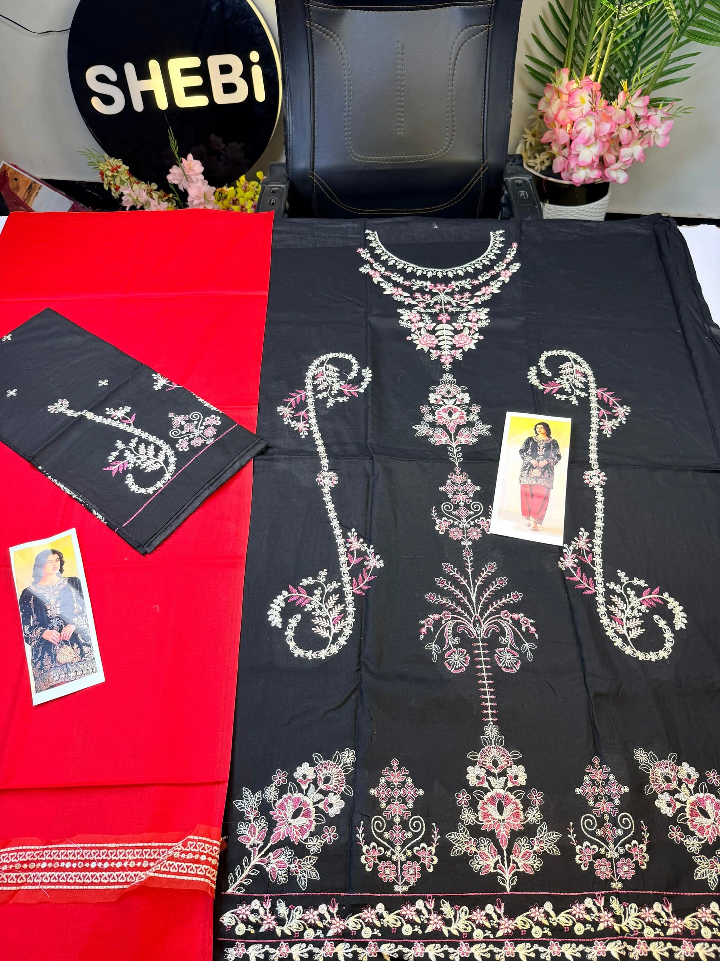 Black Ethnic 2-piece lawn|25