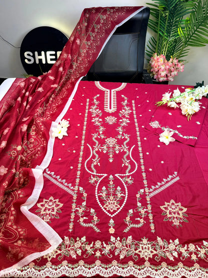 3-piece chiffon kurta |E 26