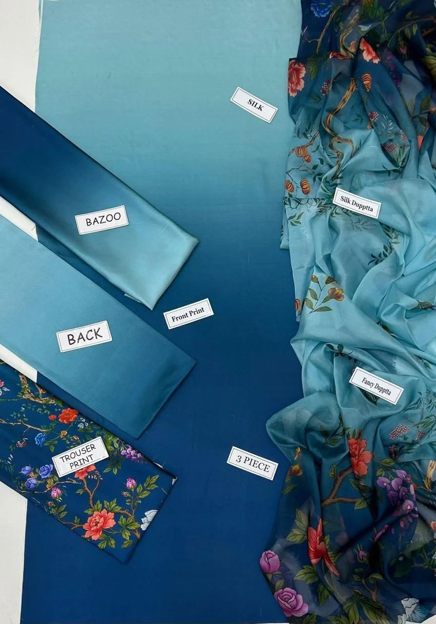 Maria B Digital printed Silk|E33