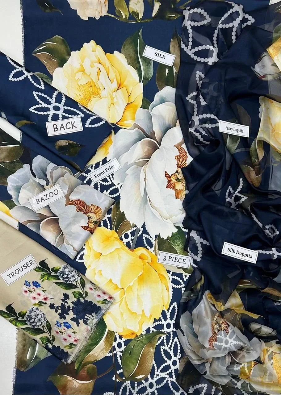 Maria B Digital printed Silk|E33