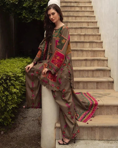 Aneelas Silk 3pc|E76