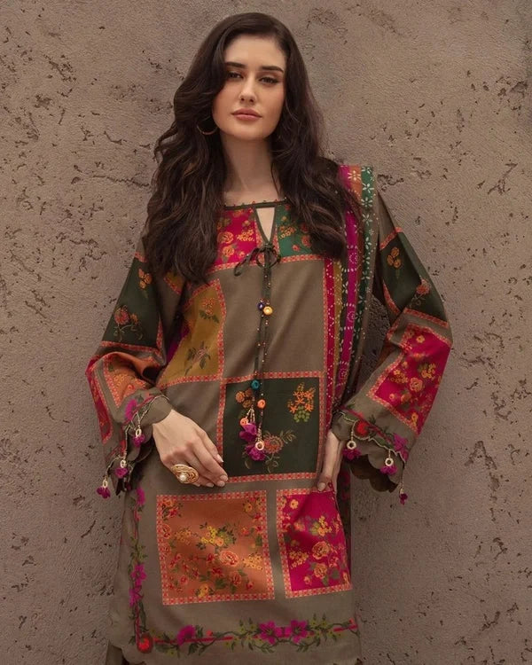 Aneelas Silk 3pc|E76